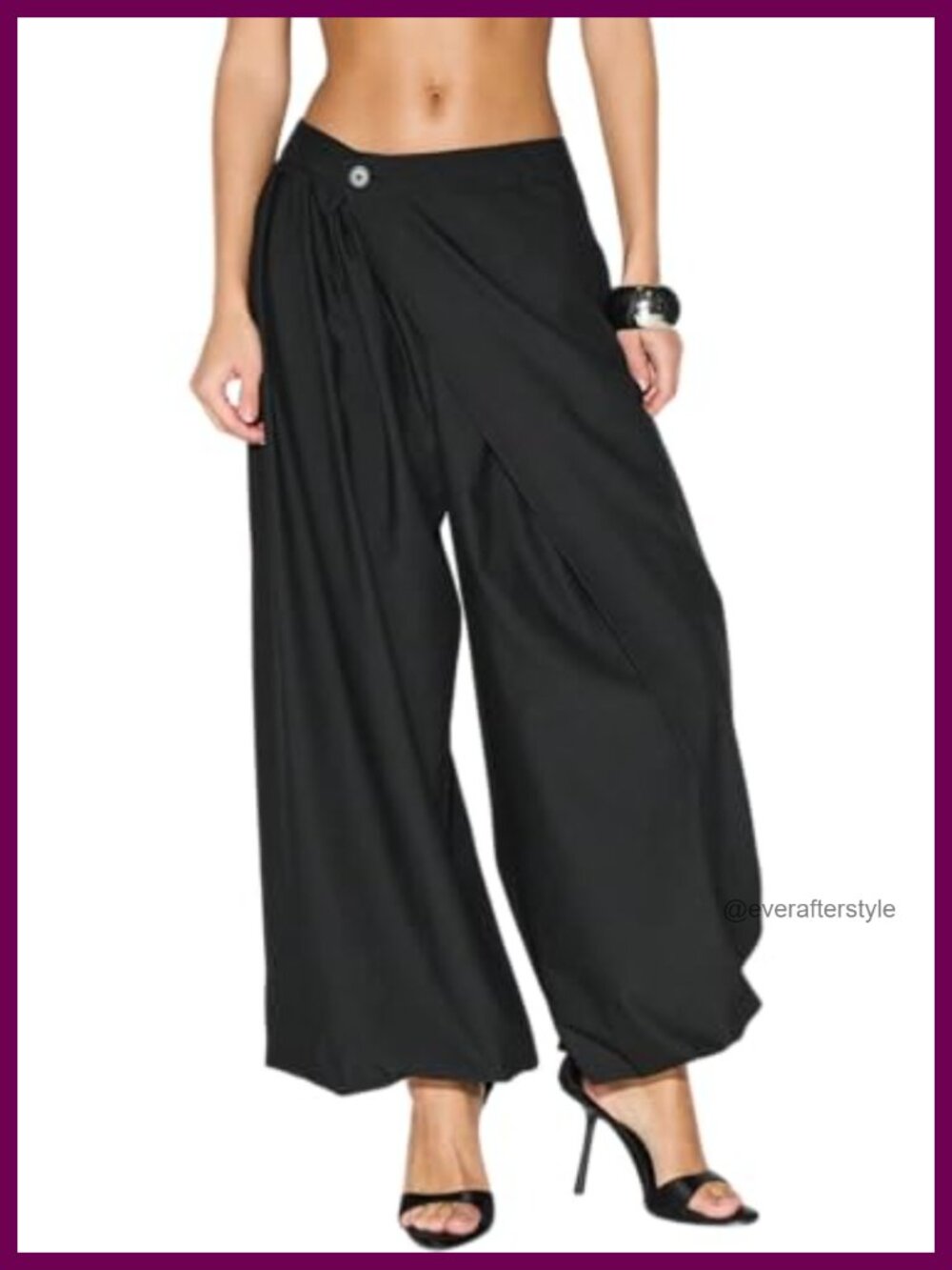 Women's High Waisted Barrel Dress Pants Pleated Front Wide Leg Work Slacks